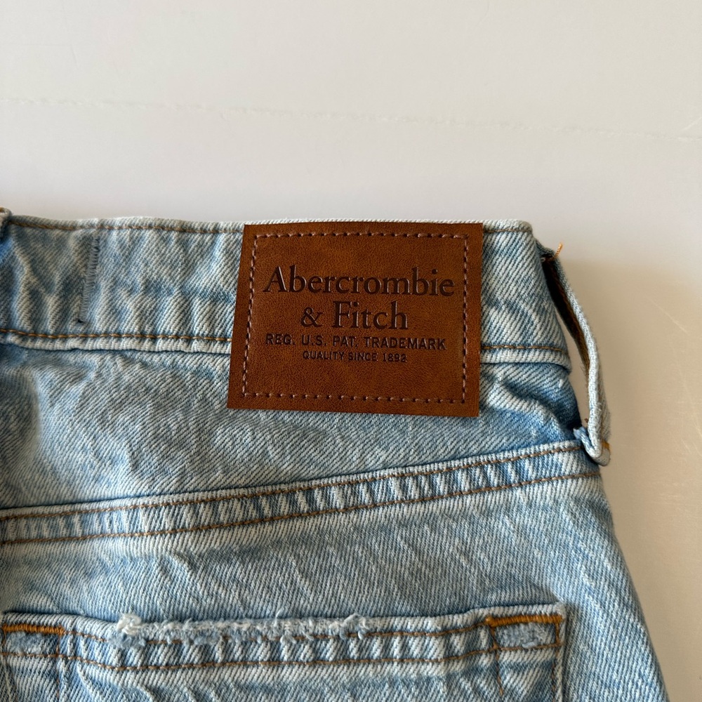 Abercrombie & Fitch Light Blue Vintage Stretch Straight Jeans 28x30 - Picture 7 of 11